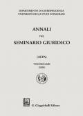 Annali del seminario giuridico dell'università di Palermo. Vol. 63