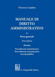 Manuale di diritto amministrativo. Vol. 1: Parte generale. Estratto.