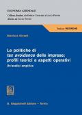 Le politiche di tax avoidance delle imprese: profili teorici e aspetti operativi. Un'analisi empirica
