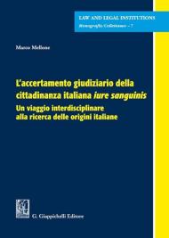 L'accertamento giudiziario della cittadinanza italiana «iure sanguinis». Un viaggio interdisciplinare alla ricerca delle origini italiane