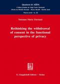 Rethinking the withdrawal of consent in the functional perspective of privacy