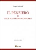 Il pensiero di Paul Matthews Van Buren: 2