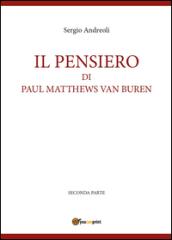 Il pensiero di Paul Matthews Van Buren: 2