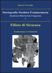 Filisto di Siracusa. Testimonianze e frammenti