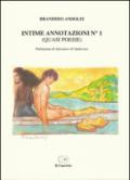 Intime annotazioni n°1 (quasi poesie)