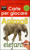 Animali. Carte per giocare. Ediz. a colori. Con gadget