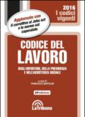 Codice del lavoro, degli infortuni, della previdenza e dell'assistenza sociale