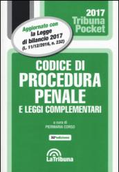 Codice di procedura penale e leggi complementari