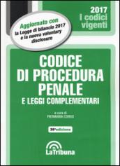 Codice di procedura penale e leggi complementari