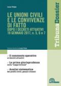 Le unioni civili e le convivenze di fatto dopo i decreti attuativi 19 gennaio 2017, n. 5, 6 e 7