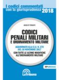 Codici penali militari e ordinamento militare