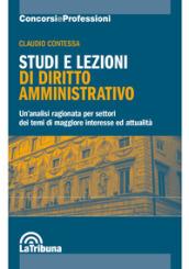 STUDI E LEZIONI DI DIRITTO AMMINISTRATIVO