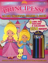 Principesse. Trendy model. La mia valigetta colora e gioca. Con adesivi. Con gadget