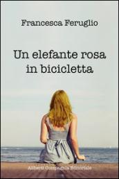 Un elefante rosa in bicicletta