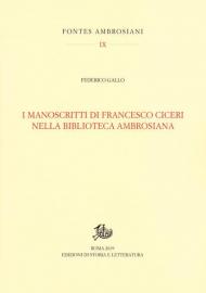 I manoscritti di Francesco Ciceri nella Biblioteca Ambrosiana