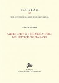 Sapere critico e filosofia civile nel Settecento italiano