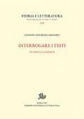 Interrogare i testi. Da Dante a Leopardi