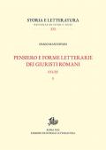 Pensiero e forme letterarie dei giuristi romani. Vol. 2: Studi