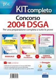 Kit completo concorso 2004 DSGA: Il manuale del concorso. 2004 DSGA-I test per la preselezione del concorso per 2004 DSGA. Quesiti commentati e test di verifica-Il nuovo codice delle leggi della scuola. Con e-book. Con software di simulazione