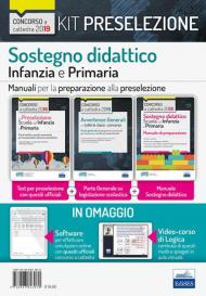 Kit preselezione sostegno didattico nella scuola dell'infanzie primaria. Test + Manuali per la preselezione. Con software di simulazione