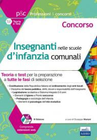 Concorso insegnanti nelle scuole d'infanzia comunali. Teoria e test per la preparazione a tutte le prove di selezione. Con estensioni online. Con software di simulazione