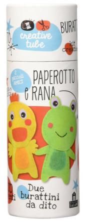 Paperotto e rana. Burattini da dito. Creative tube. Con Prodotti vari