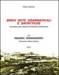 Brevi note grammaticali e sintattiche. Dialetto della cittadina di Rignano Garganico