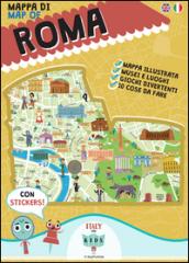 Mappa di Roma illustrata. Ediz. multilingue