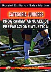 Categoria juniores. Programma annuale di preparazione atletica