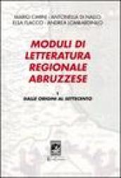 Moduli di letteratura regionale abruzzese. 1.