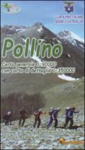 Pollino. Carta generale 1:90.000. Con carta di dettaglio 1:35.000