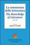 La conoscenza della letteratura. 7.