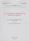 Il laudario assisano 36 (dall'Archivio di san Ruffino)