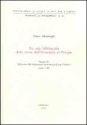 Per una bibliografia della storia dell'università di Perugia. Spoglio del «bollettino della deputazione di storia patria per l'Umbria». Annate 1-106