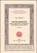 Studi gioviani. Scienza, filosofia e letteratura nell'opera di Paolo Giovio