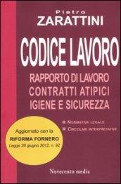 Codice lavoro. Rapporto di lavoro, contratti atipici, igiene e sicurezza