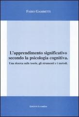 L'apprendimento significativo secondo la psicologia cognitiva. Una ricerca sulle teorie, gli strumenti e i metodi