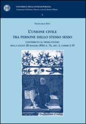 L'unione civile tra persone dello stesso sesso