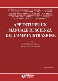 Appunti per un manuale di scienza dell'amministrazione