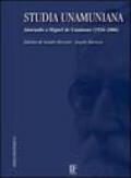 Studia unamuniana. Añorando a Miguel de Unamuno 1936-2006. Ediz. italiana e spagnola