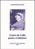 Cesare De Lollis poeta e traduttore