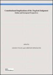 Constitutional implications of the traghetti judgment. Italian and european perspectives