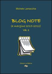 Blog note (a margine 2015-2012)