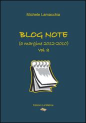 Blog note (a margine 2012-2010)