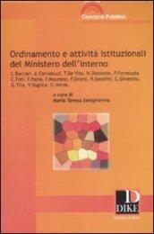 Ordinamento e attività istituzionali del Ministero dell'interno