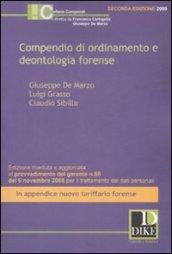 Compendio di ordinamento e deontologia forense