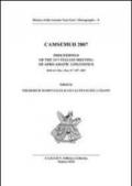 Camsemud 2007. Proceedings of the 13th italian meeting of afro-asiatic linguistic. Udine 2007. Ediz. multilingue