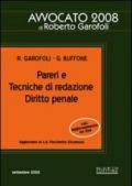 Pareri e tecniche di redazione. Diritto penale