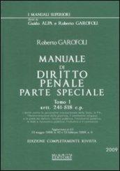 Manuale di diritto penale. Parte speciale