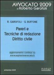 Pareri e tecniche di redazione. Diritto civile